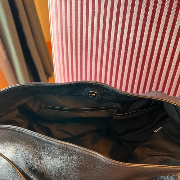 New, vintage, NWOT, PRESA large leather black bag - Picture 14 of 16